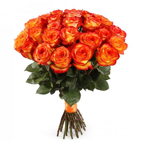 25 оранжевых роз с доставкой по Сухому Логу